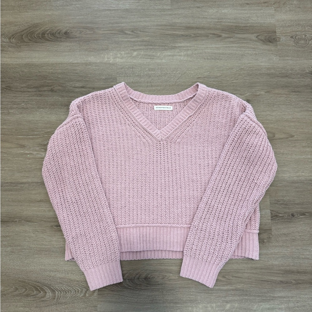 Aeropostale V Neck Purple Sweater